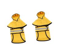 Toddmomy Chubasquero Reflectante para Mascotas Ropa Impermeable Reflectante para Perros Y Mascotas Chaqueta De Lluvia con Mono para Perros Abrigo De Lluvia para Perros 2 Uds