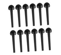 Toddmomy Clavijas de Afinación Accesorios Duraderos para Oud de Ébano Negro 12 Piezas Pulidas y Resistentes para Guitarra Acústica y Bandurria