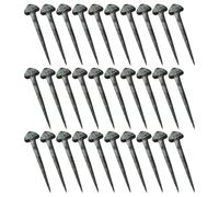 Toddmomy Clavos de Herradura Pequeños para Caballos, 50 Unidades, Acero Resistente Bisel Afilado, Herramienta de Herradura para Fijar y Reparar Cascos, Uso Profesional en Herrería