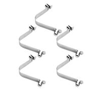 Toddmomy Clips para Skimmer de Piscina de Acero Inoxidable Diseño de Doble Pasador y Gancho de Resorte en V, Paquete de 5 Piezas para Mantenimiento y Celebracion Verano