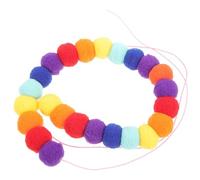 Toddmomy Collar Ajustable para Perros Pequeños y Gatitos, Collar Decorativo Pompón de 2 Cm, Tamaño S (30-35 Cm), Diseño Flexible y Cómodo para Uso Diario y Fiestas