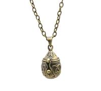 Toddmomy Collar Colgante en Cobre Vintage de Urna para Cenizas de Mascotas Diseño Ovalado y Función de Recuerdo y Deseo para Uso Conmemorativo