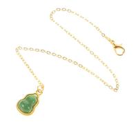 Toddmomy Collar Miniatura para Niña con Colgante de Campana de Jade Joyería Detallada para Casa de Muñecas Accesorio de Decoración Miniatura Elegante para Imitación