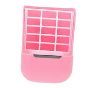 Toddmomy Comedero para Pequeños Animales con Diseño de Alimentador de Heno para Conejos Cobayas y Chinchillas de Limpiar y Minimizar el Desperdicio Color Rosa