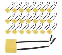 Toddmomy Condensador de Seguridad con Cable Flexible 30 Piezas 0.22uf 275v Alta Durabilidad y Resistencia a Voltaje para Aplicaciones Industriales y Medidor de Aislamiento