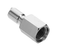 Toddmomy Conector del Regulador de Buceo Conexión Rápida de Manguera de Buceo Adaptador de Baja Presión Bcd Cobre Niquelado Plata Rosca Hembra 3/8-24 Unf Boquilla Qd 12,7mm para Manguera