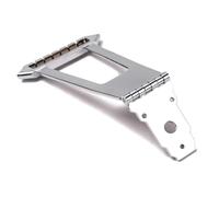 Toddmomy Cordal de Guitarra de Jazz de Metal Plata Tornillos, Puente Cuadrado para Guitarra Archtop, Repuesto Fácil de Instalar y Duradero
