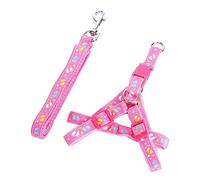 Toddmomy Correa Ajustable para Mascotas Pequeñas Diseño Rosa para Paseos y Entrenamiento Resistente y Cómoda Traje para Perros y Cachorros