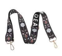 Toddmomy Correa de Banjo Estampado Floral Vintage Ajustable de Poliéster para Banjo y Ukulele, Cinturón de Hombro Cómodo que Protege y Reduce el Estrés del Instrumento