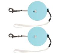 Toddmomy Correa Retráctil para Perros y Conejos, Resistente al Desgaste, Material de Plástico y Nylon, Manos Libres, Adecuado para Paseos en Ciudad y Viajes, Pack de 2 Unidades