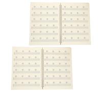 Toddmomy Cuaderno de Partituras para Guitarra con 6 Cuerdas y Diagramas de Acordes, 2 Piezas con 50 Hojas, Material Papel y Pp para Práctica en Solitario o Ensayo de Banda