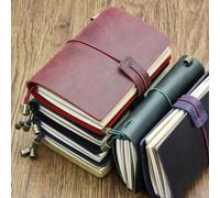 Toddmomy Cuaderno Diario de Cuero Vintage Verde Papel de Tres Diseños, Bloc de Notas para Oficina y Escritura Creativa, Adecuado para Material Escolar y Papelería