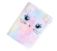 Toddmomy Cuaderno Estilo Adorable y Moda de Dibujos Animados para Niñas Cubierta de Felpa, Material Papel Adecuado para Hacer Bocetos y Trabajos de Poesía, Útiles para Estudiantes