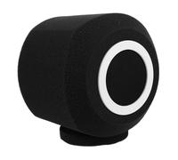 Toddmomy Cubierta de Esponja para Micrófono C1 de Espuma Insonorizante Negra y Marco Claro, Filtro Antipop para Reducción de Ruido del Viento, Protección para Micrófonos de Condensador
