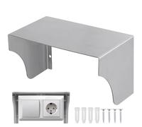 Toddmomy Cubierta Metálica Resistente Intemperie para Timbre Inalámbrico y Enchufe Exterior Protección Anti Salpicaduras Acero Inoxidable sin Fondo 200Mm Adecuado para Puerta Acceso y