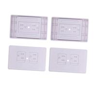 Toddmomy Cubierta Protectora Para Enchufes Eléctricos Para Bebés, 4 Unidades, Cierre Automático Antidescarga, Segura Para Niños, De Plástico Resistente, Adecuado Hogar y Seguridad Infantil