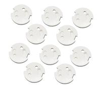 Toddmomy Cubiertas Protectoras de Enchufes Abs para Bebés, 10 Unidades, Diseño Redondo Resorte, Protección contra Contactos Eléctricos, Compatibles Enchufes Franceses, Seguridad Infantil