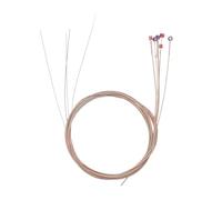 Toddmomy Cuerdas de Guitarra Acústica y Folk de Cobre Fosforado, Juego de 6 Cuerdas Metálicas Duraderas para Reemplazo, Accesorio Musical Adecuado para Guitarra Acústica y Flamenca