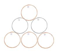 Toddmomy Cuerdas de Guitarra Folk y Mayor Sostenido Juego de 6 de Acero al Carbono Mejor Agarre para Punteo para Guitarra Acústica