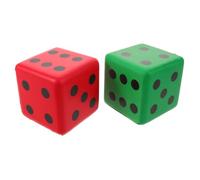Toddmomy Dados de Espuma PU Extragrandes de 3.15 Pulgadas para Juegos de Mesa Interiores, 2 Piezas Agarre Fácil y Juego Seguro y Silencioso Adultos