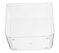 Toddmomy De Escritorio para Betta y Guppies Mini Pecera Plástica Cuadrada para Decoración De y para Reducidos