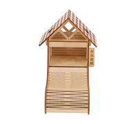 Toddmomy de Madera para Hámster con Plataforma de Refugio y Juguete para Mascotas Pequeñas para Hámsters y
