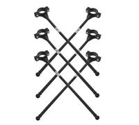 Toddmomy de Mástiles Fáciles de Colocar y Quitar de Plástico 6 Piezas para Bandera de Bicicleta Negro Tensión Ajustable para Fiestas y Publicidad