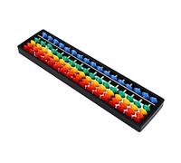 Toddmomy de Plástico Multicolor de 17 Dígitos para Juguetes Educativos 5 Cuentas para Matemáticas Herramienta de Cálculo Decoración de Escritorio