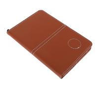 Toddmomy de Puntuación de PU Elegante y Duradero Cuaderno Portátil para Puntuaciones para Golfistas Profesionales y Aficionados Color Marrón
