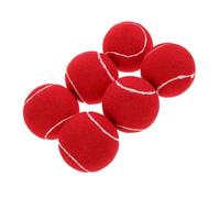 Toddmomy de Tenis para Principiantes Niñas Bolas de Entrenamiento Rojas Ligeras Ásticas para Mejorar la Práctica Servicio Tenis Cómodo y Duradero de Unidades