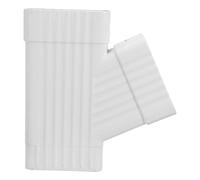 Toddmomy Desviador de bajante, conector divisor en Y de aleación de aluminio de 1,97" × 3,15" para bajante de canalón, accesorio de extensión de drenaje exterior
