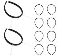 Toddmomy Diademas Negras y Antenas de Felpa Juego de 10 con Resortes en Fiestas de Halloween Cómodas y Fáciles de Usar para Accesorios Divertidos y Disfraces Espaciales
