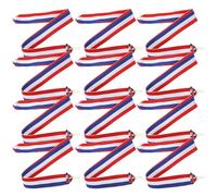 Toddmomy Diseño Seguro y Estilo Deportivo de Poliéster Algodón para Medallas Deportivas 12 Cintas Ideales para Reconocer Logros en Fiestas y Competencias