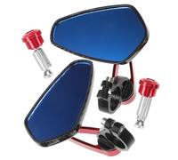 Toddmomy Espejos Retrovisores de Motocicleta Vintage de Aleación de Aluminio para Manillar, Gran Angular, Fáciles de Instalar, Ideales para Bicicletas de Aventura y Motos