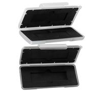 Toddmomy Estuche Rígido Negro para 2 Discos Duros M.2 SSD Protección Anti-pérdida y Interior de Espuma para Almacenamiento Seguro y Transporte Fácil