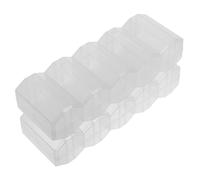 Toddmomy Estuche Transparente para Fichas De Póker Portátil 100 Piezas 2 Unidades Pequeño Plástico Compacto Multilíneas Almacenamiento para Juegos De