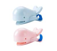 Toddmomy Extensor de Grifo para Niños Forma de Delfín de Pp, Seguro y Fácil de Instalar, 2 Piezas para Baño y Jardín, Accesorios Prácticos para Grifos de Lavabo Infantiles Color Aleatorio