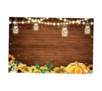 Toddmomy Fondo de Fotografía de Tela 150X90 CM Estampado de Flores y Calabazas para Otoño y Halloween Fondo Decorativo para Fotos Resistente y Reutilizable