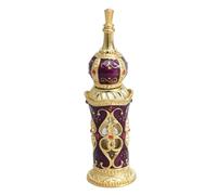 Toddmomy Frasco de Perfume Diseño de Flor de Vid de Vidrio Vacío de 12ml para Mujer Estilo Retro y Oriental Pequeño y Elegante para Decoración de Boda