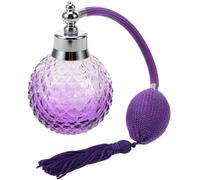 Toddmomy Frasco de Perfume Vintage de Vidrio 100ml Púrpura, Boquilla de Aire, para Cuello 24mm, a Prueba de Fugas y Almacenamiento, para Coche y Casa