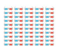 Toddmomy Gafas 3D Anaglifo Rojas y Azules de Cartón, Pack 50 Unidades para Películas Tridimensionales, Visualización Cómoda y Portátil, Accesorio para Cine en Casa y Entretenimiento