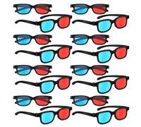 Toddmomy Gafas 3D Rojo y Azul Montura de Plástico Pack de 30 Unidades para Películas y Videojuegos Lentes para Cine en Casa y Eventos de Fiesta Accesorio Visual Tridimensional para
