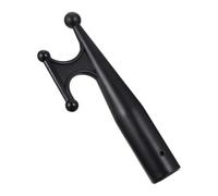Toddmomy Gancho Flotante para Poste de Extensión, Cabeza de Gancho para Bote, Nylon Negro, para Poste de 28mm, para Agarrar Cuerdas y Mover Objetos en Altura, para Anclajes de Muelle