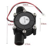 Toddmomy Generador de Corriente DC Micro Generador Hidroeléctrico Portátil para Carga de Agua bajo Ruido y