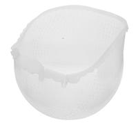 Toddmomy Gorro para mechas de silicona con diseño elástico y orificios cruzados, color blanco semitransparente, reutilizable, para tratamientos capilares en peluquerías y uso en casa