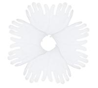 Toddmomy Guantes de Algodón Blancos y Fácil Limpieza, Paquete de 10 Pares Barrera Protectora para Trabajo Interior para Inspección de Joyería y Tareas Manuales