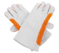 Toddmomy Guantes de Soldadura Largos, Guantes de Trabajo de Cuero Vacuno y Lona, Protección para Soldadura y Trabajos a Alta Temperatura, para Manos y Muñecas, Mujeres y Ახალგაზრდas