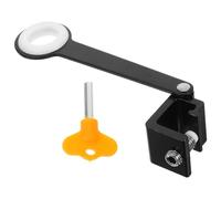 Toddmomy Hebilla de Bloqueo para Ventanas y Puertas Correderas, Limitador de Apertura Barra de Soporte de Aleación de Aluminio, Instalación sin Taladro para Seguridad de Hogar