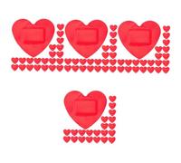 Toddmomy Herida Del Corazón Pegatinas Vendajes Equipo Apósitos Para Heridas Parches Cicatrices Pequeños Parches De Heridas Vendas A Granel Impermeable Rojo 60 Piezas*4