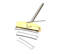 Toddmomy Herramienta Bloque De Prensa De Trastes Para Guitarra Herramienta De Prensado De Diapasón Color Cromado Para De Instrumentos Musicales